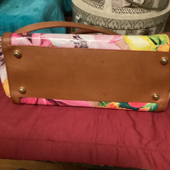 BRAHMIN ANNABEL ROSE FLORAL SATCHEL - Picture 10 of 16